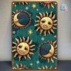 Vintage Sun Moon Boho Metal Wall Art 20x30cm Home Decor Tin Sign