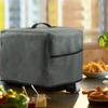 Air Fryer støvdeksel med håndtak Oppbevaringslommer Gjenbrukbare vanntett nylon små apparater Støvdeksel Vaskbart støvdeksel Passer