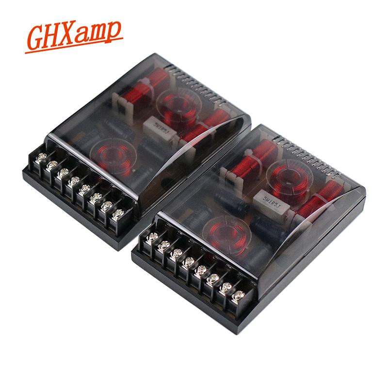 GHXAMP Divizor Crossover pentru Boxe Auto cu 3 Căi 150W Tweeter Medii Bas Boxe Audio Auto Divizor 3 Căi 800HZ-2800HZ 2 BUC