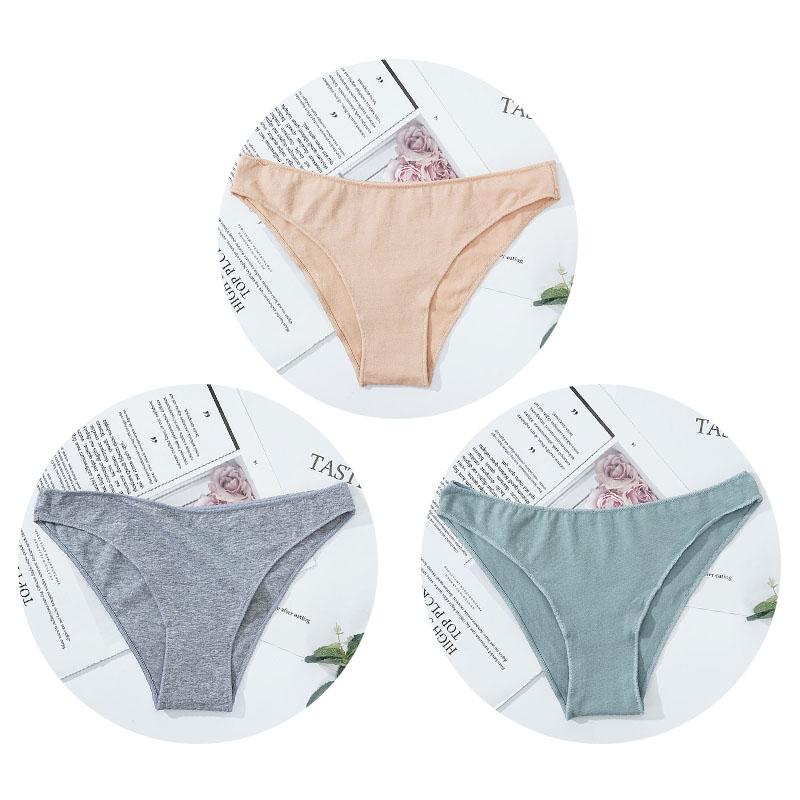 Calzoncillos de algodón para mujer, calzoncillos deportivos de cintura baja para mujer, ropa interior cómoda y elástica, bragas de lencería para mujer, M-XL