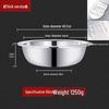 Stainless Steel Basin, Large/Extra-Large: Ideal for Washing Vegetables, Mixing Dough, or Bathing.