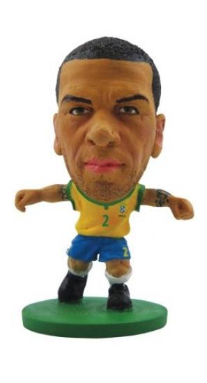 Figurine Soccerstarz Dani Alves - Équipe Du Brésil, 2 Pouces, Sous Blister - Collection Football