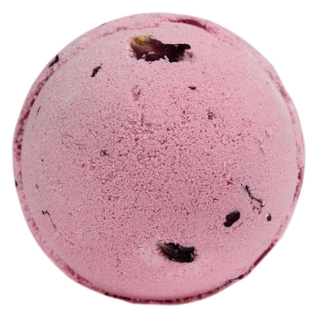 Rose Bath Bomb With Petals And Shea Butter