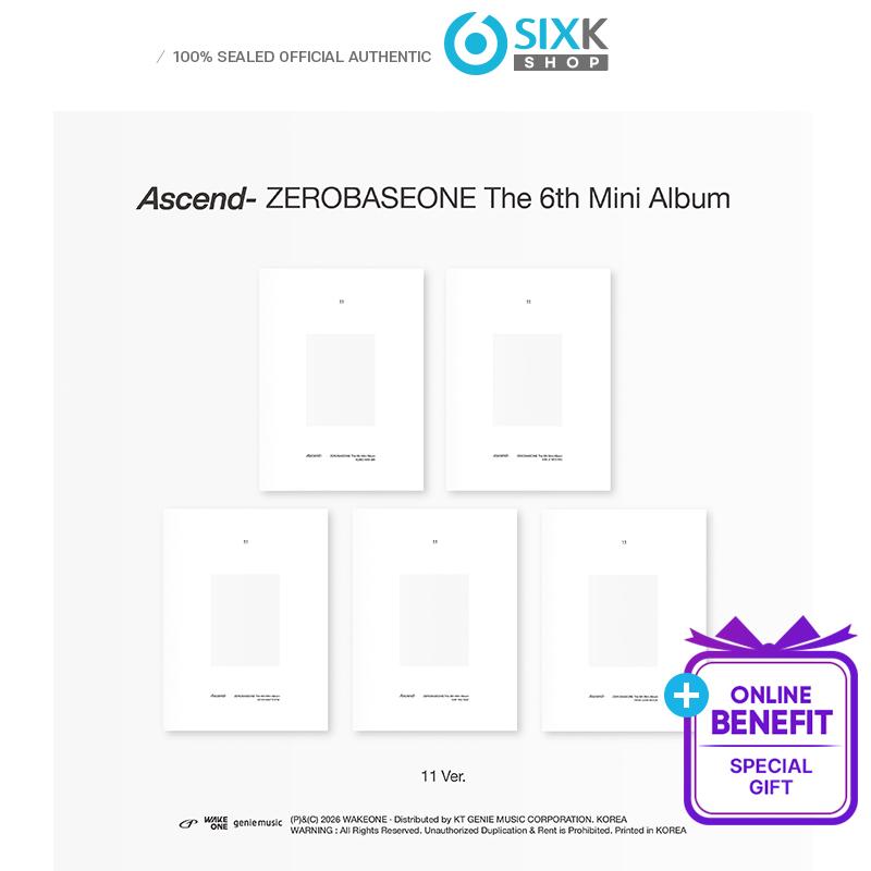 [Предзаказ] ZEROBASEONE - 6-й Мини-альбом [ASCEND-] 11 Вариантов. (Онлайн-преимущество) [NO POB] SUNGHANBIN