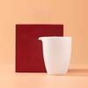 Yurun Zhuyuan Fair Cup Suet Jade White Porcelain High-end Kung Fu Tea Set Tea Separator Tea Separator Tea Sea