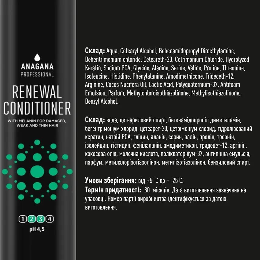 Набор 4YOU "Восстановление" для поврежденных ломких волос ANAGANA 4х250 мл