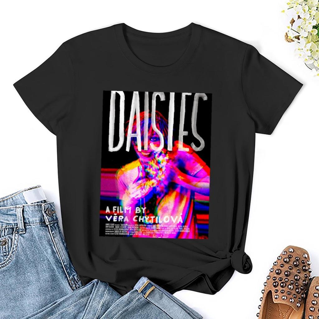 Daisies (1966) English Poster T-Shirt Aesthetic Clothes Cute Clothes Workout T Shirts For Women