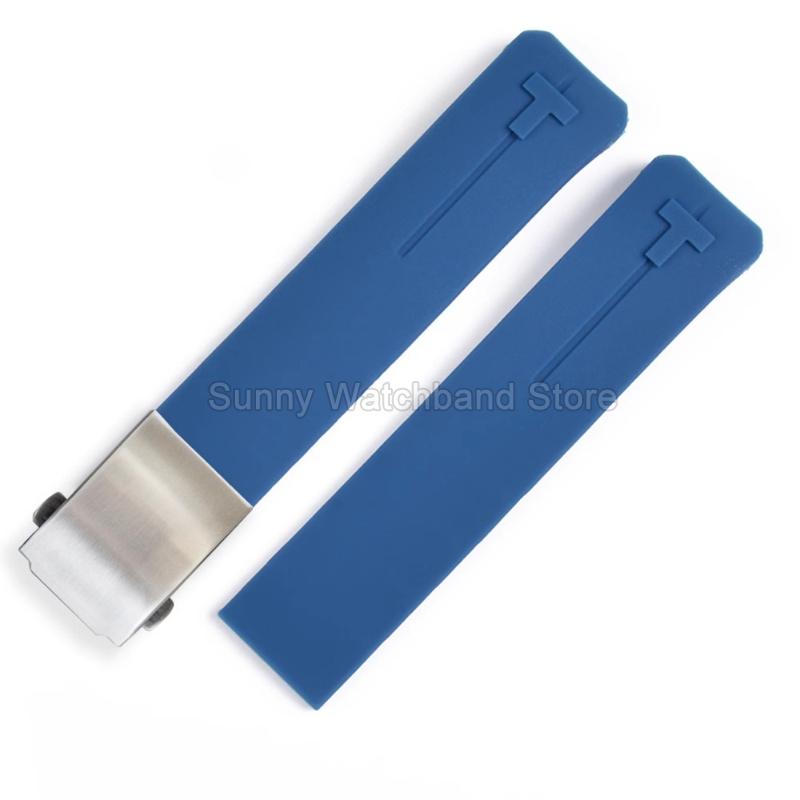 Waterproof Durable Silicone Watch Strap for Tissot 1853 T-Touch Series T013 T081 T091 Watch Accessories 20 21mm Black Blue
