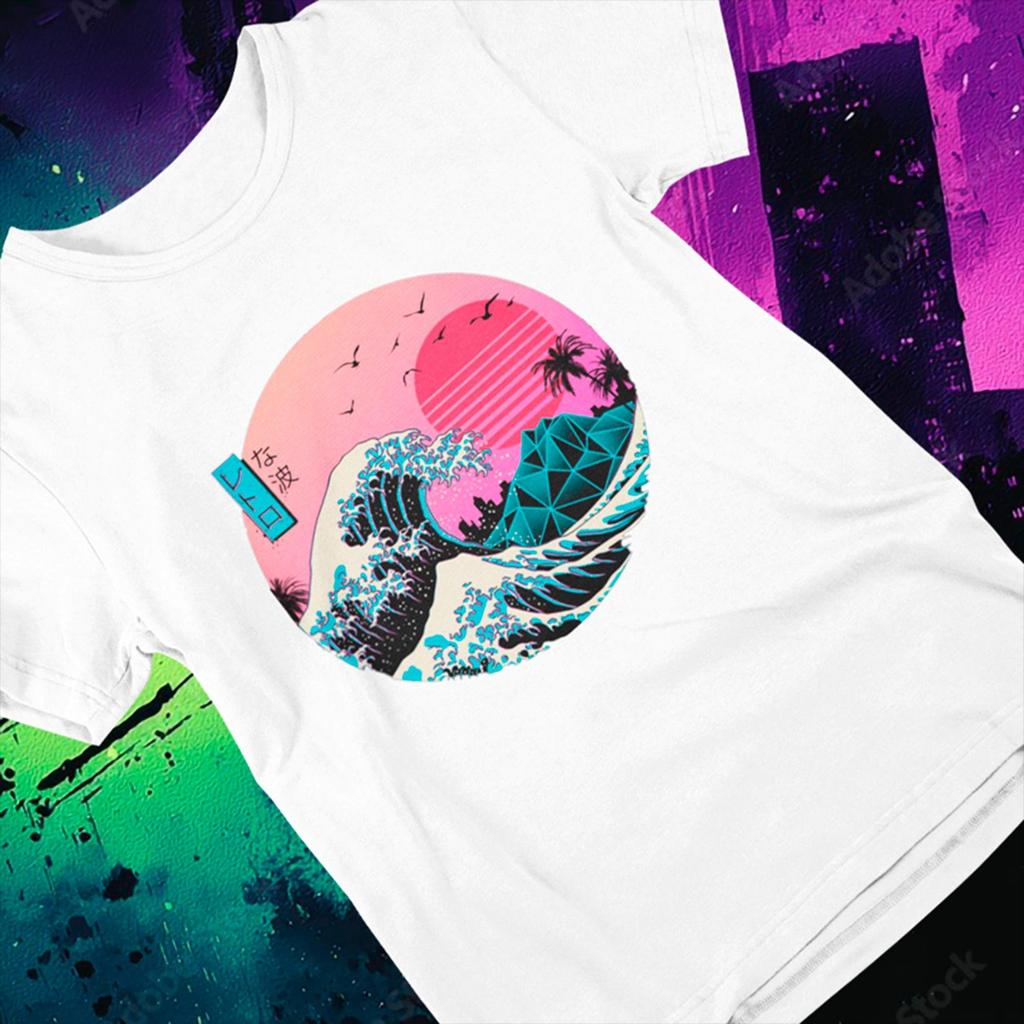 Retro Vaporwave T-Shirt: Japanese Wave Streetwear Fashion – 80s Style