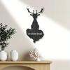 Exquisite Personalized Antique Deer Head Metal Wall Decor All Weather Garden Art Charming Gift