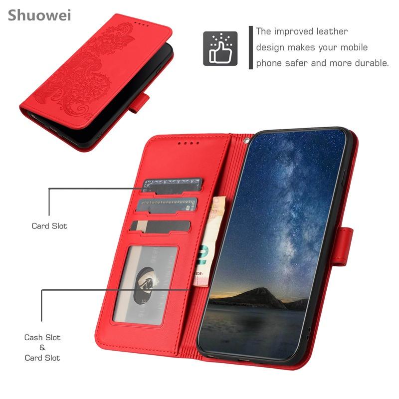 For Samsung Galaxy S6 S7 Edge S8 S9 S10 Plus Lite S10E Phone Case Card SlotLeather Flip Wallet Cover