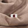 Red Garnet Jewelry, 925 Solid Sterling Silver Ring, Handmade Gemstone Jewelry Ring For Memorial Day