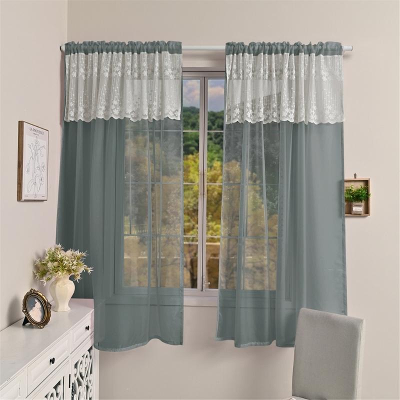 Artistics Semi Sheer Window Sheers Polyester Materials Easy Setups Ideal for Living Room Bedrooms