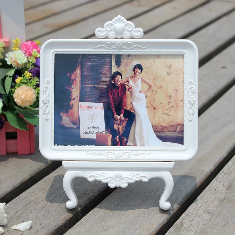 7 inch Europe Retro Vintage White  Photo Frame Picture frame Home Wedding Decoration Gifts