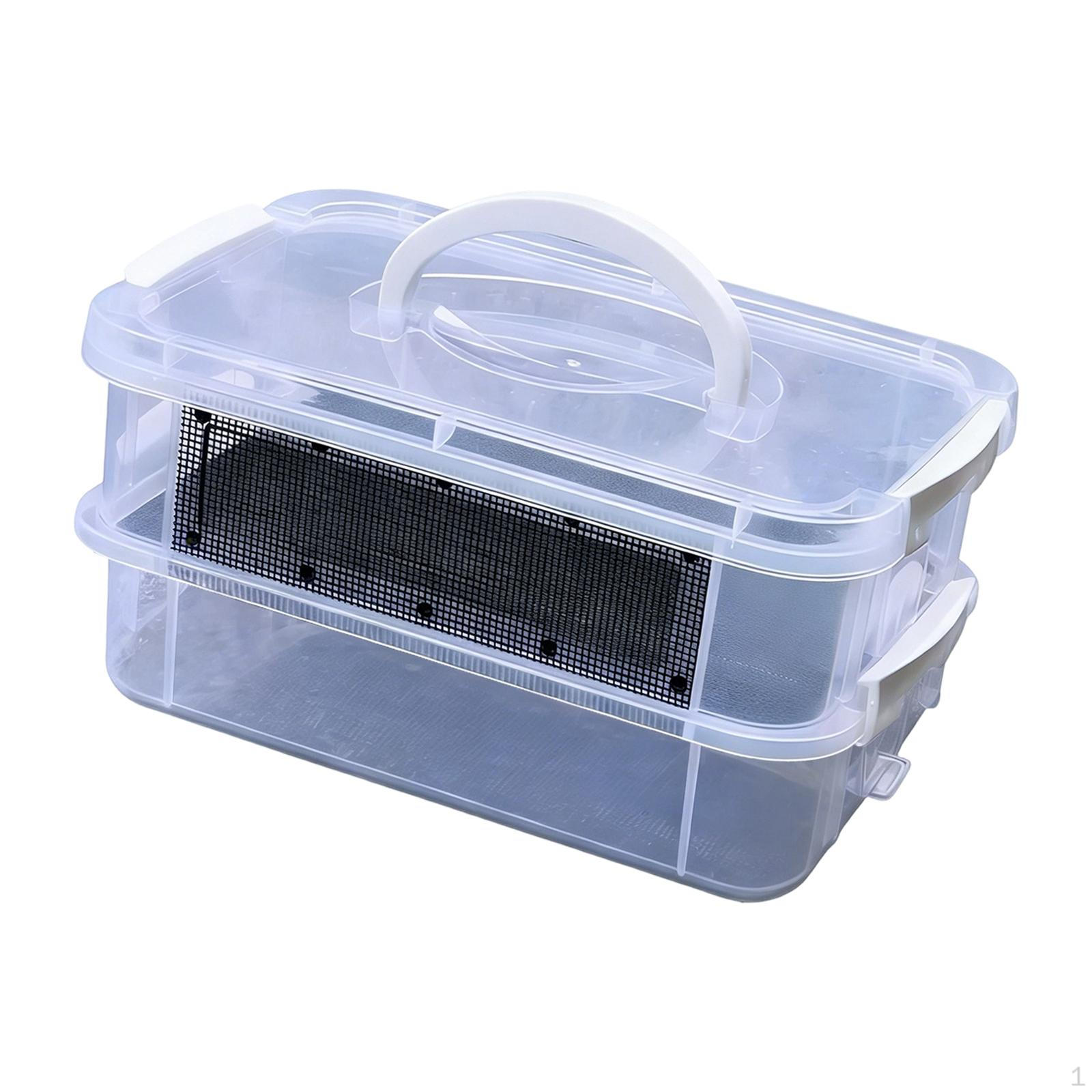 

Portable Mealworm Breeding System with Sieve, Reusable And Easy to Clean. 2 Layer