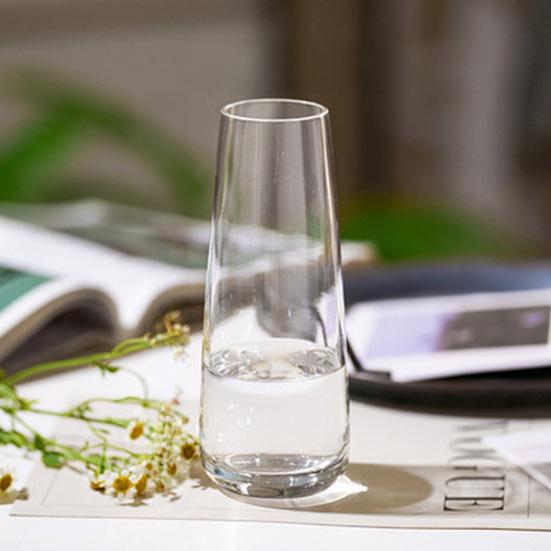 Clear Flower Vases for Table Desk Decor Modern Centerpiece Home Indoor Glass Decorative Vase for Wedding