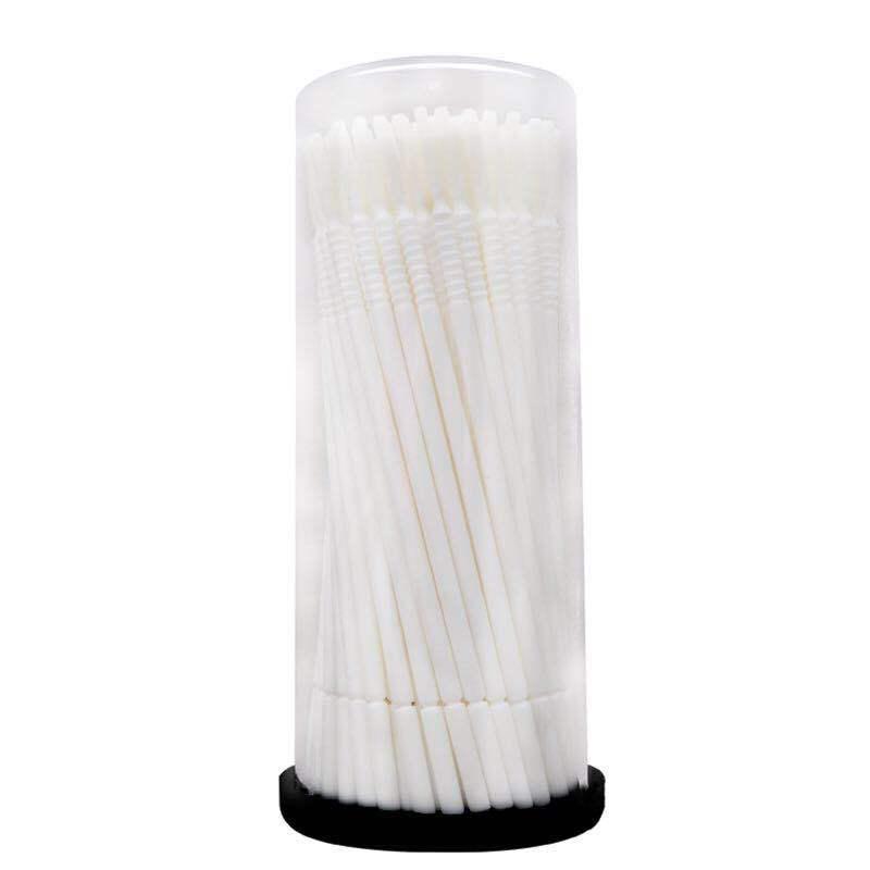 Eyelash Extension Remover Nano Cotton Swabs - 100 Pcs Eyelash Cleaning and Hygiene Sticks