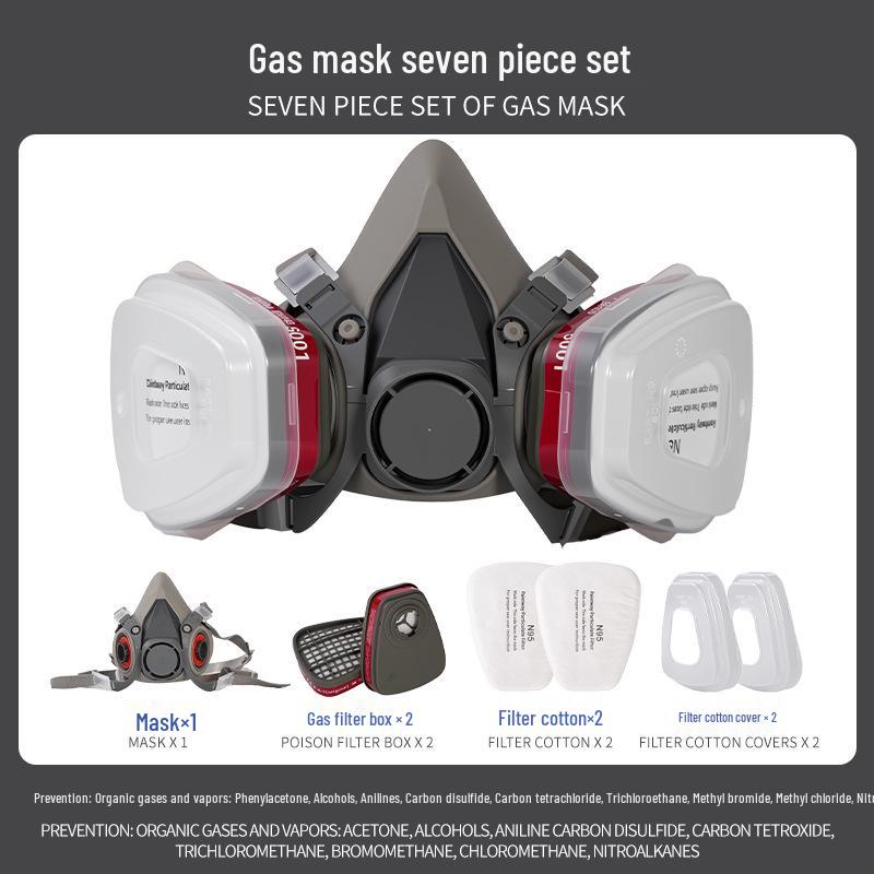 Industrial Respirator Gas Mask for Dust, Smoke, and Toxic Protection