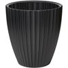 Flower Pot - GARDEN ID - Fancy - 40 X 42 Cm - For Garden, Balconies or Interiors - Black