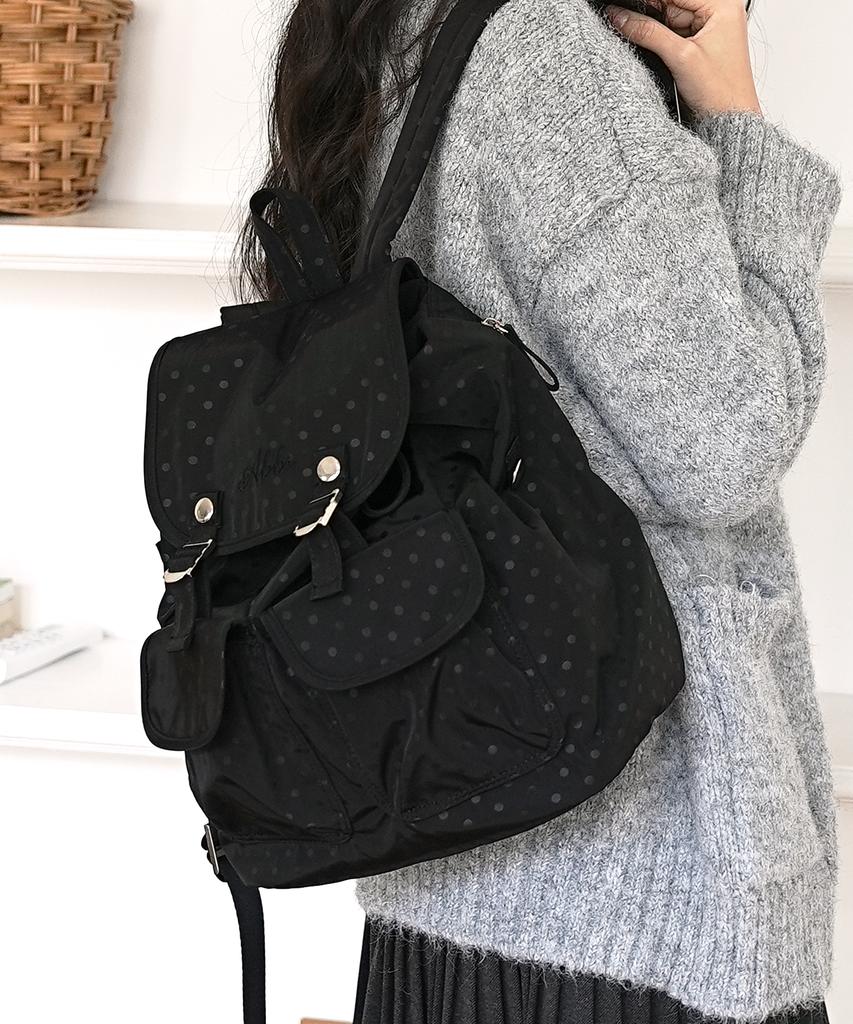 Abbr Snap Mini Backpack_Black Dot