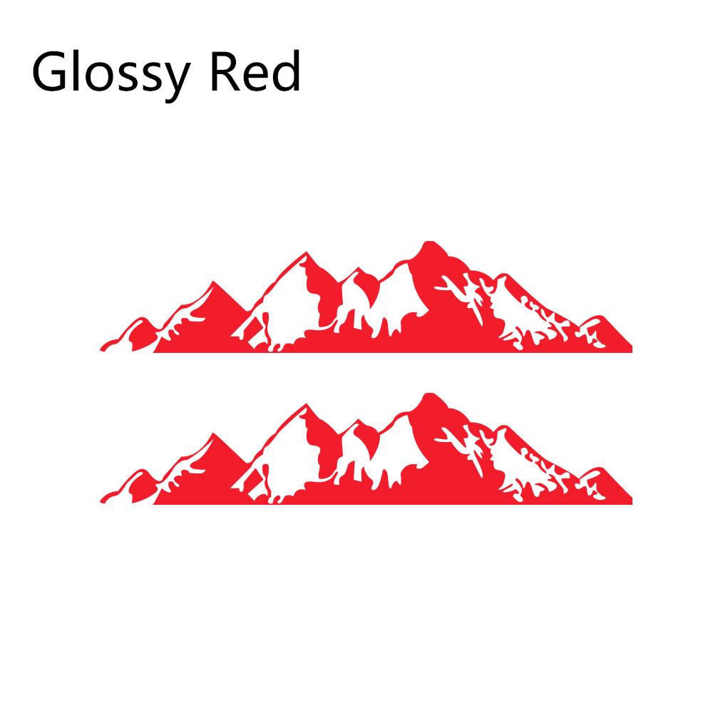 2PCS Car Stickers For Jeep Renegade Liberty Patriot Wrangler JK Grand Cherokee Rubicon Compass Vinyl Mountain Decals Accessories