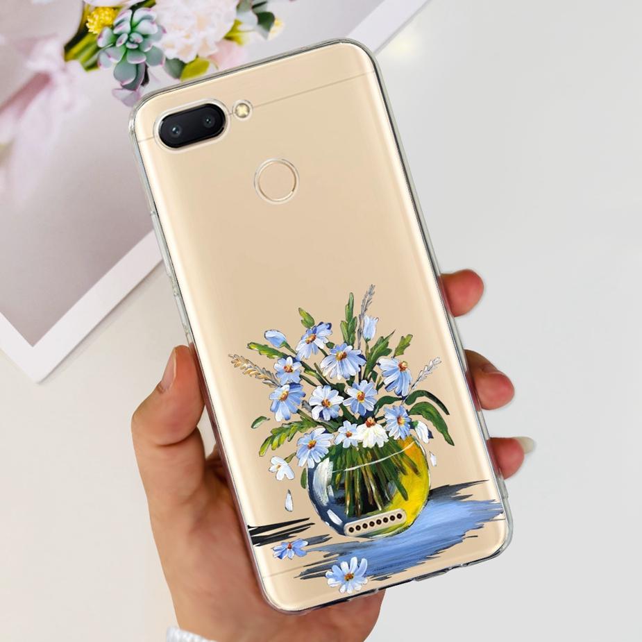 For Xiaomi Redmi 6 6A Case Cute Painted Cover Clear Silicone Phone Case Soft TPU Shell For Redmi 6A Redmi6 Redmi6A Fundas Bumper
