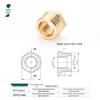 Threaded Core Pressure Reducing Gauge Fitting, Male 1/5'' to 2/5'' to 1/10'' Copper Connector, Core: 1/25'', 3/25'', 1'', 2''.
