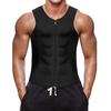 Men Fitness Vest O-neck Sleeveless Zipper Placket Protection Vest Muscle Defining Vest Safety Pullover Tank Tops