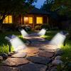 1/3 Pcs Solar Outdoor Spotlights Lawn Flag Lights Landscape LED Ground Lights Suitable For Gardens Trees And Courtyards Pathway