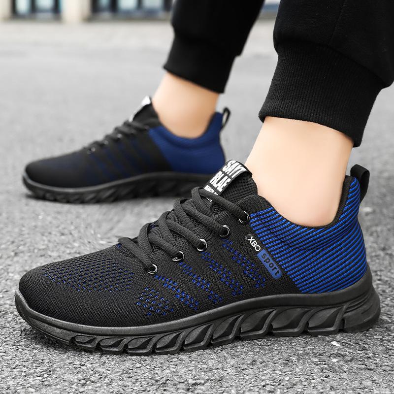 Shoes men's autumn breathable and non-smelly feet mesh shoes soft sole comfortable running shoes fashion versatile casual shoes sports shoes
