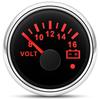 Waterproof IP67 52mm Voltmeter with Alarm Red Backlight 8~16V,18~32V Voltage for Automobile Car Marine Boat Yacht 12V24V Custom