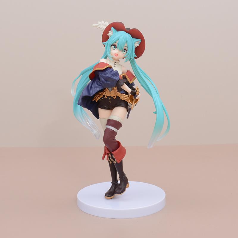 Figurină Anime Hatsune Miku Tărâmul Basmelor Hatsune Miku Motanul Încălțat Figurine de Acțiune Kawaii Colecție pentru Adulți Model Jucărie Cadou