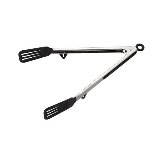 CAPTAIN STAG Outdoor BBQ Tongs Nylon Turner Tongs 22.5cm/30cm with Stopper UG-3328/UG-3329