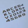ABAL1 2.3cm DIY Flat Letters Numbers ABS Car Emblem for MB Since 2017 Trunk Nameplate Logo Sticker Chrome Glossy Matte Black