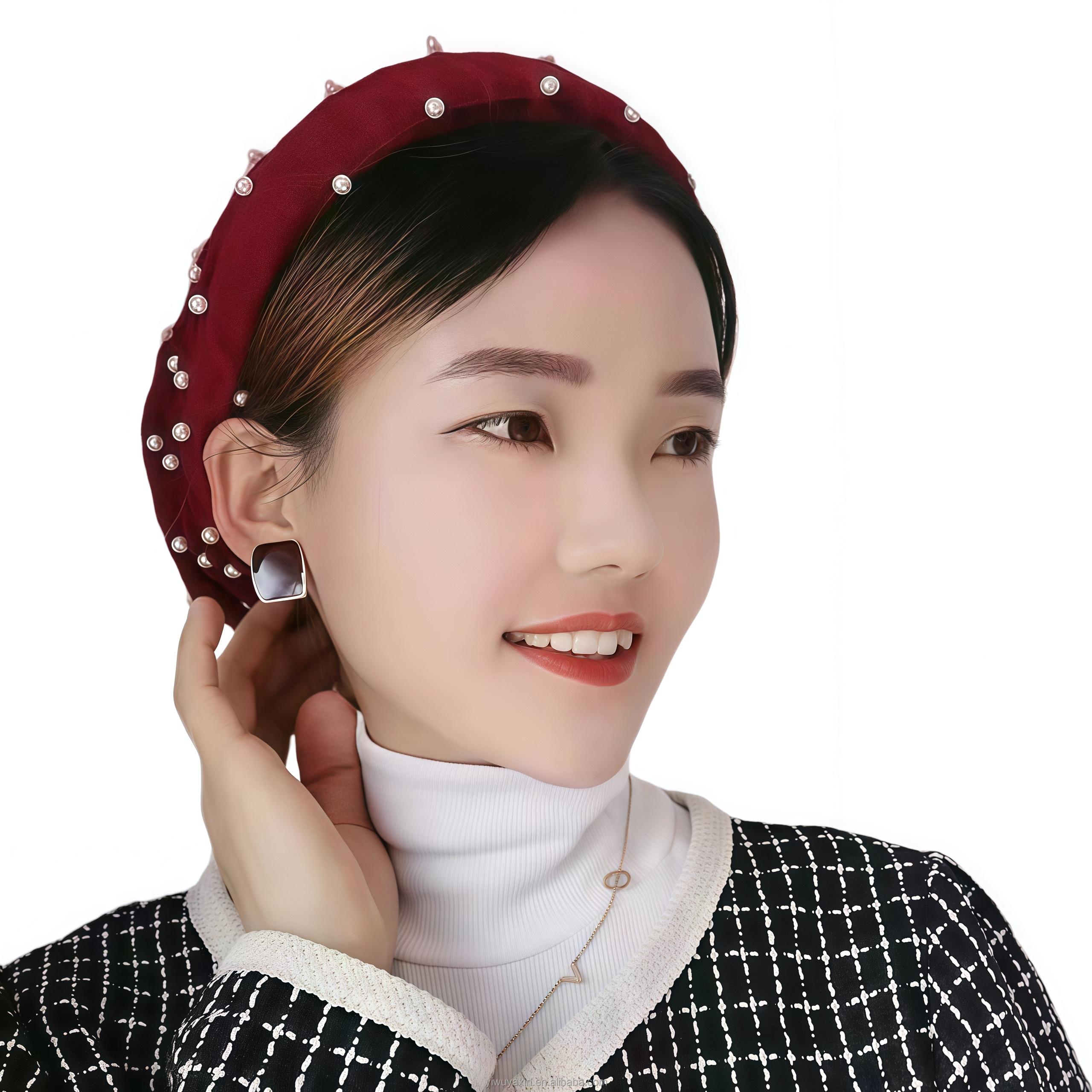 3 Colors Ethnic Women Muslim Solid Color Eco-Friendly Breathable Mesh Fabric All Seasons Simple Pullover Lace Headscarf Hat Free size чёрный