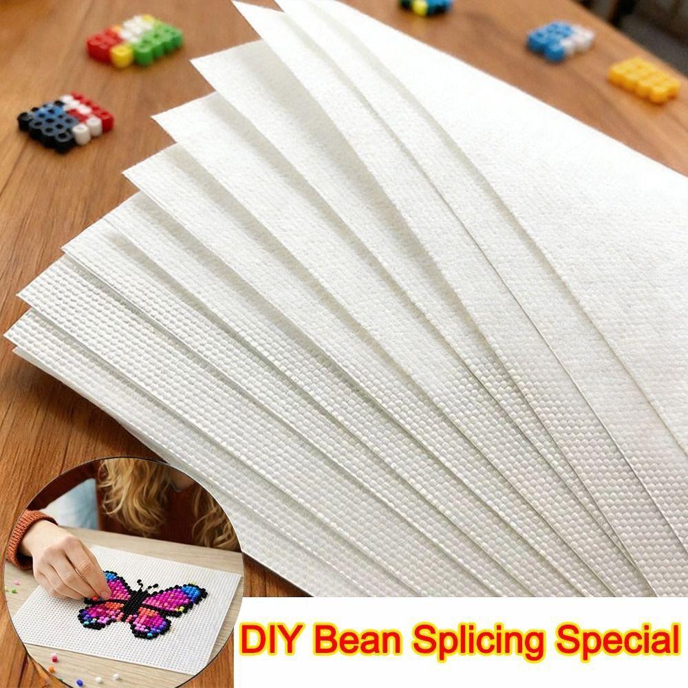 New 35*25cm Perler Beads Baking Cloth Transparent Handmade Iron-on Mat DIY Accessories Heat Press Paper for Photo Perler Beads