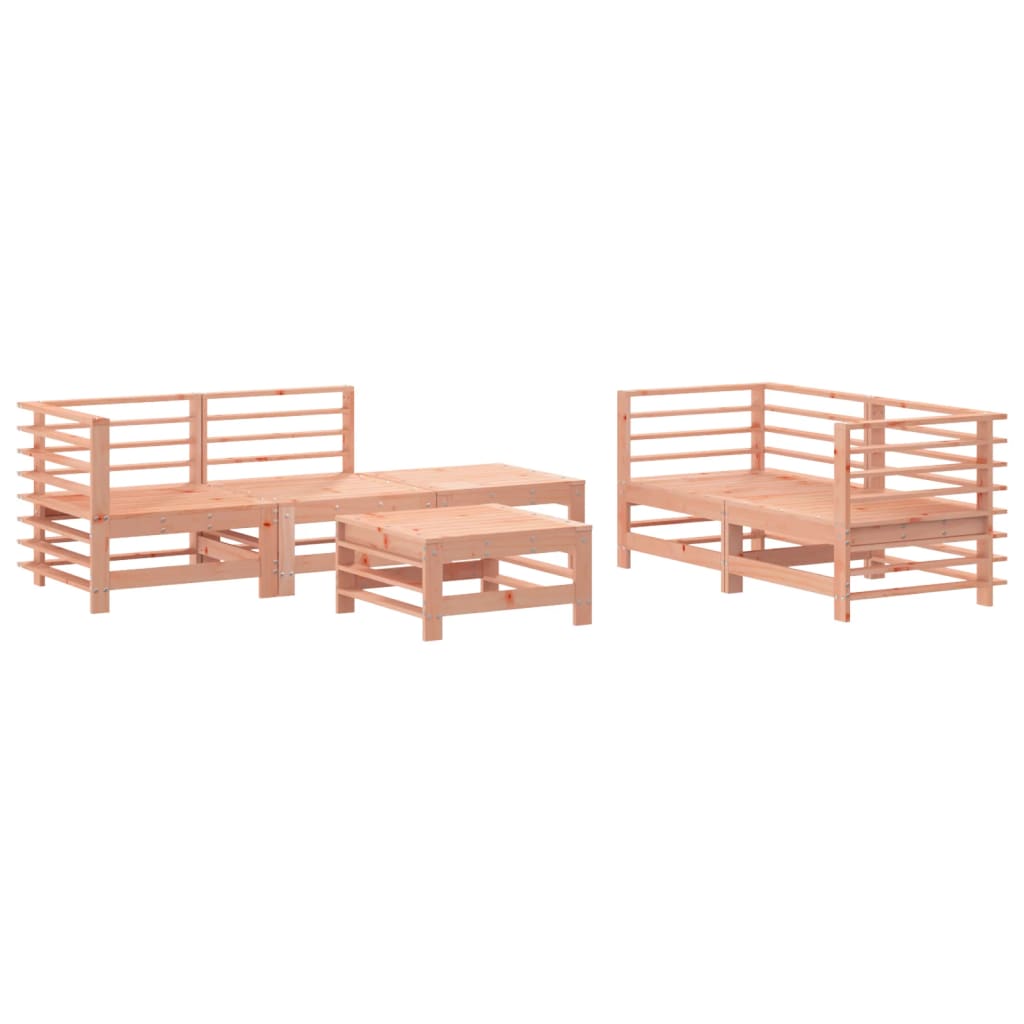 Vidaxl 6-Cz. Garden Furniture Set, Solid Larch Wood