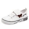 Low-top Solid Soft-soled Casual Shoes for Children In Spring, New Styles for Boys and Girls, Breathable Cartoon Embroidered Canvas Shoes