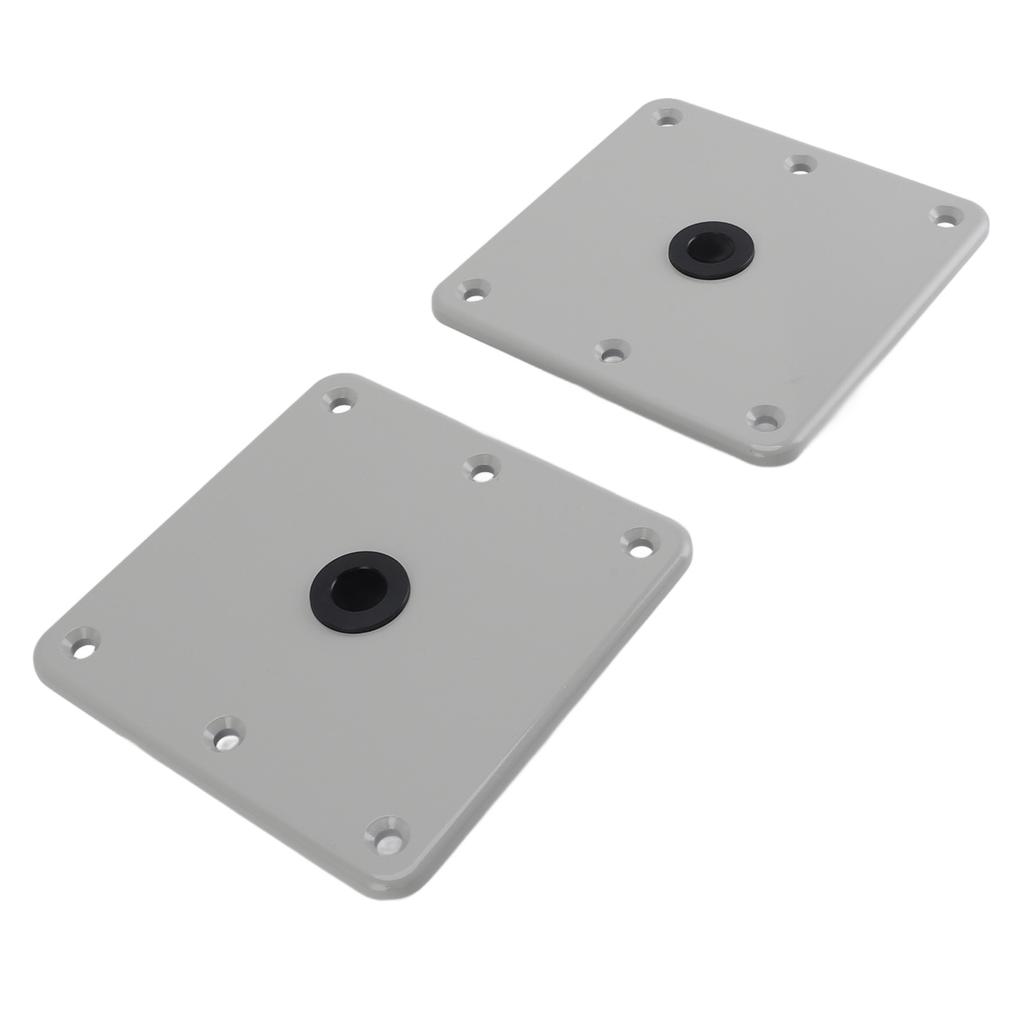 2PCS Boat Seat Bases Aluminium Alloy 6 Screw Holes 3/4 Inch Pin Post Mounting Base for Marine Boat S