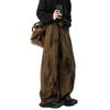Spring 2025 Pleated Wide-Leg Denim Jeans - Dirty Dye
