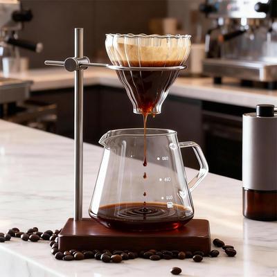 Dripper Ständer Kaffehalter, mit Basis Edelstahl Multifunktional, Espressomaschine