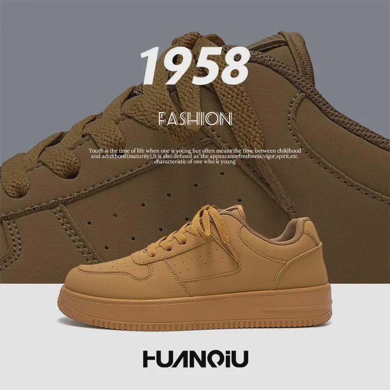 Men's Trendy Thick-Soled Height-Increasing Casual Board Shoes - Model HY096