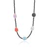 Crystal Shell Pendant Necklace Sea Beach Bohemia Beads Chain Choker  Vacation
