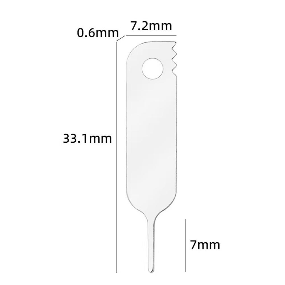 10Pcs Universal SIM Card Eject Pin Needle Tool For iPhone Android, 2-in-1 SIM Tray Open Pin & Package Opener