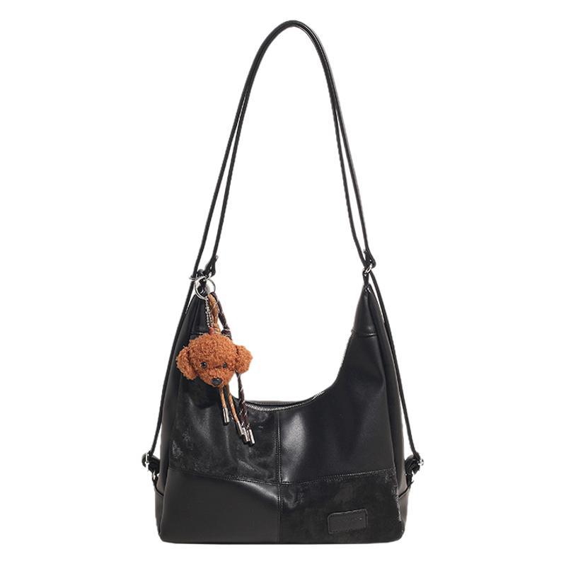 Women's bag large capacity trend backpack 2025 new fashion contrasting color daily versatile shoulder bag