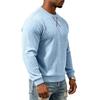 Men S Jacquard Crew Neck Long Sleeve Loose Casual Sweatshirt