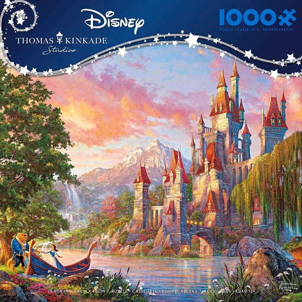 Ceaco - Thomas Kinkade - Disney - Beauty and the Beast II - 1000 Piece Jigsaw Puzzle