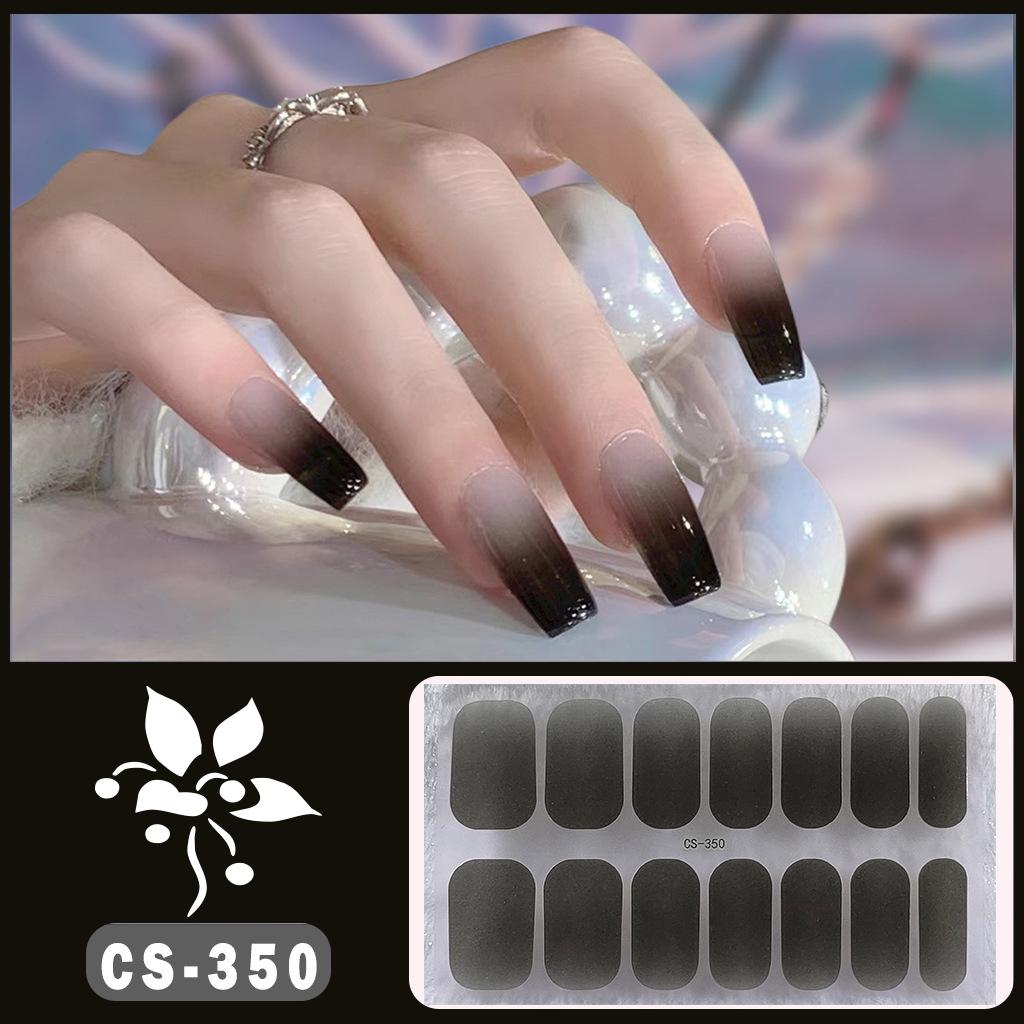 

CS полностью покрытый водостойкий негерметизирующий слой гелевая масляная пленка для ногтей весенняя мода темпераментная наклейка для ногтей масляная пленка для ногтей CS350