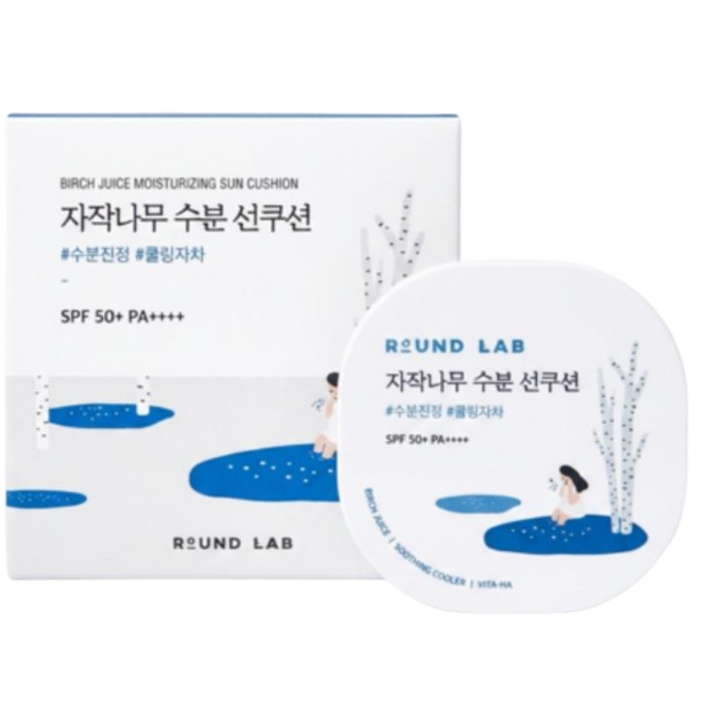 [ROUND LAB] Birch Juice Moisturizing Sun Cushion - 15g (SPF50+ PA++++)