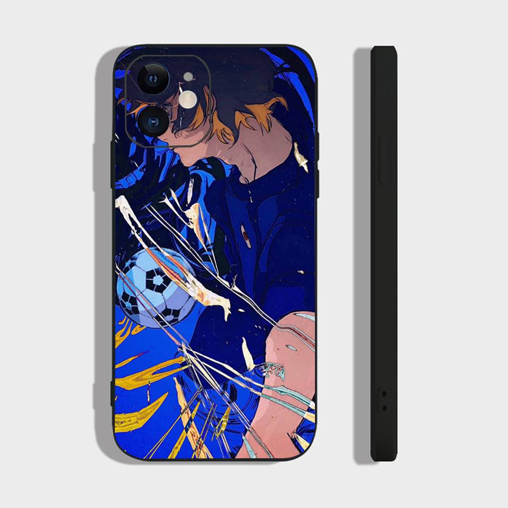 Meguru Bachira Anime BLUE LOCK Phone Case For IPhone 17 Air 16 15 14 13 Pro Max 11 12 Black Silicone Cover